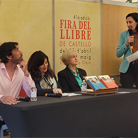 Presentación de las novedades de la colección UniverCiutat en la Feria del Libro de Castellón
