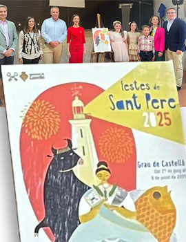 El cartel de Natalia Gil ilustra las Fiestas de Sant Pere del Grao 2025