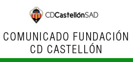 Comunicado de prensa de la Fundación CD Castellón de la Comunidad Valenciana