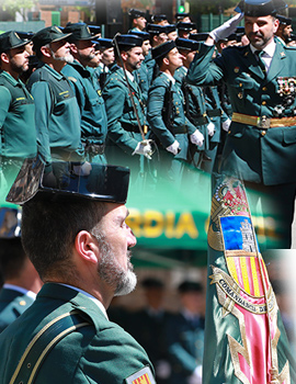 Acto institucional en Castellón del 181 aniversario de la fundación de la Guardia Civil