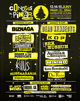 Horarios de la quinta edición de Concerts del Pinar