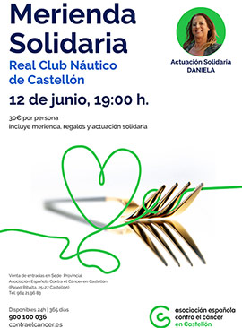 La Asociación Española Contra el Cáncer convoca a Castellón a su merienda solidaria el próximo 12 de junio