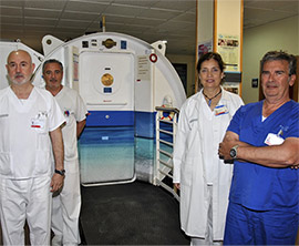 Sanidad designa a la Unidad de Terapia Hiperbárica del Hospital General de Castellón como referencia para todo el ámbito autonómico