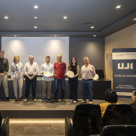El Aula Porcelanosa de Talento y Excelencia de la UJI entrega los premios a los mejores TFG y TFM sobre innovación en el sector cerámico