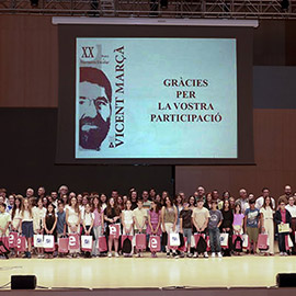 Acto de entrega de los XX Premios de Narrativa Escolar Vicent Marçà