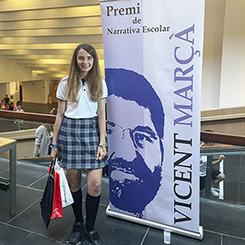 Vega Castellano, alumna del Colegio San Cristóbal, gana el XX Premi de Narrativa Escolar Vicent Marçà