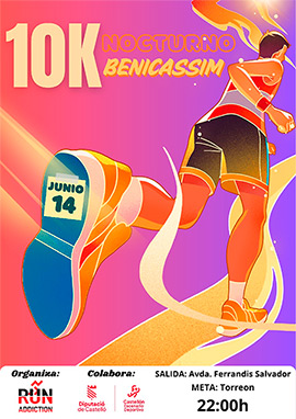 Las playas de Benicàssim se preparan para acoger la 10K Nocturna el próximo 14 de junio