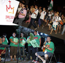 Jóvenes peregrinos en Castellón.JMJ