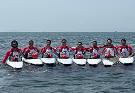 El equipo senior de kayak-polo, campeón de liga