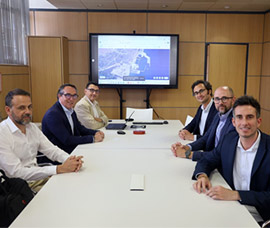 PortCastelló capta el interés del grupo Qair en el proyecto de energía eólica flotante