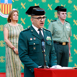 Toma de posesión de Alfonso Martín Fernández como Coronel Jefe de la Comandancia de la Guardia Civil en Castellón