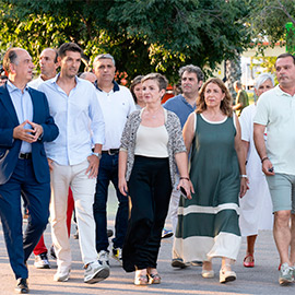 Visita institucional al recinto de festivales de Benicàssim antes del inicio del FIB