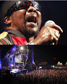 Actuación de Toots&Maytals en el Rototom Sunsplash.