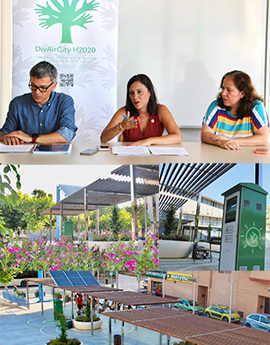 La teniente alcalde del Grao de Castellón, Ester Giner da cuenta de los principales detalles del proyecto europeo DivAirCity