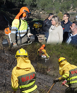 La Diputación de Castellón refuerza la prevención y la lucha contra los incendios a través de las Brigadas Rurales de Actuación Forestal