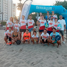 Benicàssim vibra con el Beach Tennis en una nueva jornada del XVI Circuito Provincial Diputación de Castellón