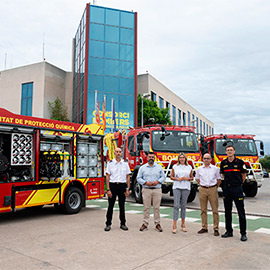 La Diputación de Castellón refuerza la flota de vehículos del Consorcio Provincial de Bomberos para seguir mejorando la capacidad de respuesta ante incendios