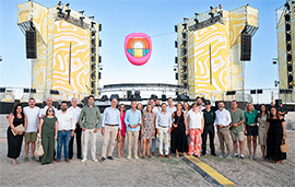 Visita institucional al recinto del festival Arenal Sound