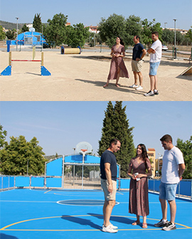 Torreblanca mejora los servicios en el Paseo Ausiàs March con una nueva pista multideportiva y un gos parc