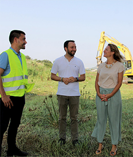 Begoña Carrasco visita los trabajos de limpieza del cauce del Riu Sec que ``es fundamental para garantizar la seguridad de los castellonenses´´