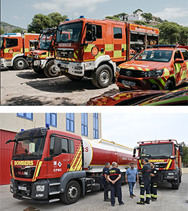 El Ayuntamiento y la Diputación de Castellón envía dotaciones de Bomberos a Castilla y León para colaborar en la extinción de los incendios