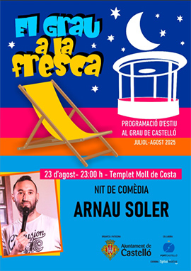 Noche de comedia en ´´el Grau a la Fresca´´ con el monologuista Arnau Soler