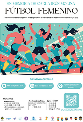 El próximo 6 de septiembre Benicàssim acoge la segunda edición del triangular de fútbol femenino en memoria de Carla Irún