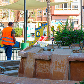Onda inicia el desmontaje de la Plaza España para dar paso a su gran transformación