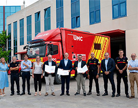 Los Consorcios de Bomberos de Castellón y Valencia firman un protocolo de colaboración para mejorar la atención en emergencias en zonas limítrofes