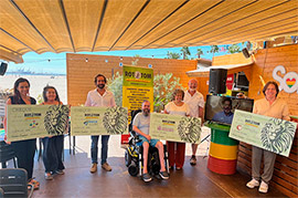 Rototom Sunsplash entrega a las organizaciones Human Call, Conquistando Escalones, AIPHYC y A La Par los 42.500 euros  recaudados en su última edición a través de los abonos inclusivos