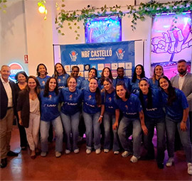 Presentación de temporada del primer equipo del Nou Bàsquet Femení, el FUSTECMA NBF Castelló