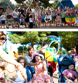 Los niños de la Fundación Borja Sánchez visitan el Rototom Sunsplash