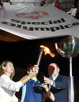 Comienza el Meeting Internacional Special Olympics en Castellón con el encendido del pebetero