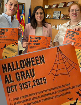El Grao celebra Halloween de la mano de la Asociación del Comercios del Grao y la Tenencia de Alcaldía