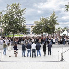 La comunidad universitaria de la UJI recuerda con tres minutos de silencio a las víctimas de la DANA