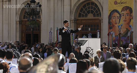 La Generalitat Valenciana celebra en Castellón el centenario del Himno Regional con más de 1.000 músicos de la provincia