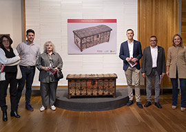 El Museo Bellas Artes expone un Cofre Medieval de Ares del Maestrat del siglo XIV