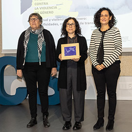 La Fundación Isonomía de la UJI premia a Carmen Ruiz Repullo por su trabajo por la igualdad de género y la erradicación de la violencia contra las mujeres