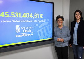 Onda presenta un presupuesto histórico de 45,5 millones de euros para impulsar la mayor transformación social y urbana