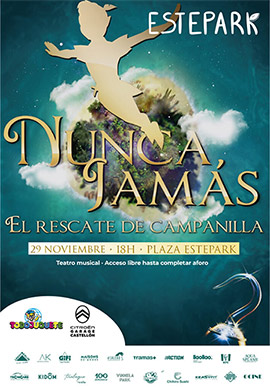 El Musical de Nunca Jamás te espera el 29 de noviembre en Estepark