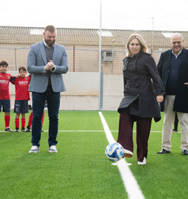 Una inversión de 600.000 euros de la Diputación hace realidad el nuevo campo de fútbol municipal de Benicarló