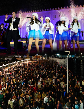 PortCastelló arranca la Navidad con un encendido de luces multitudinario