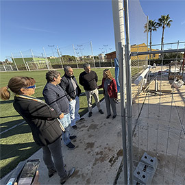 Las mejoras del complejo multideportivo al aire libre de la Carrerassa en Benicàssim avanzan a buen ritmo