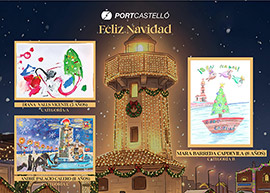 Diana, Mara y André ganan la XII edición del Concurso de Postales Navideñas de PortCastelló