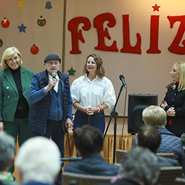 Tradicional visita al asilo Hogar Virgen de Lidón de Castellón