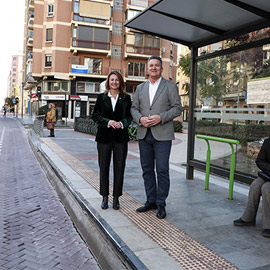 Presentación de las obras de reparación del bucle central de la plataforma del TRAM de Castellón