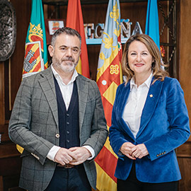Begoña Carrasco recibe al vicepresidente segundo y conseller de Presidencia, José Díez, para abordar proyectos conjuntos en Castellón