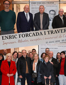 Inauguración de la exposición ´´Enric Forcada i Traver: impresor, librero, escritor y enamorado de Castellón´´