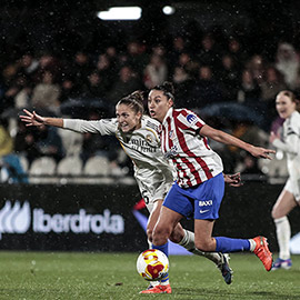 Primera semifinal de la Supercopa de España femenina entre el Real Madrid y el Atlético