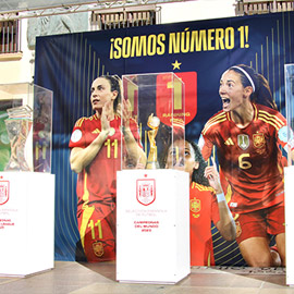 La Plaza Mayor acoge la Fan Zone de la Supercopa de España